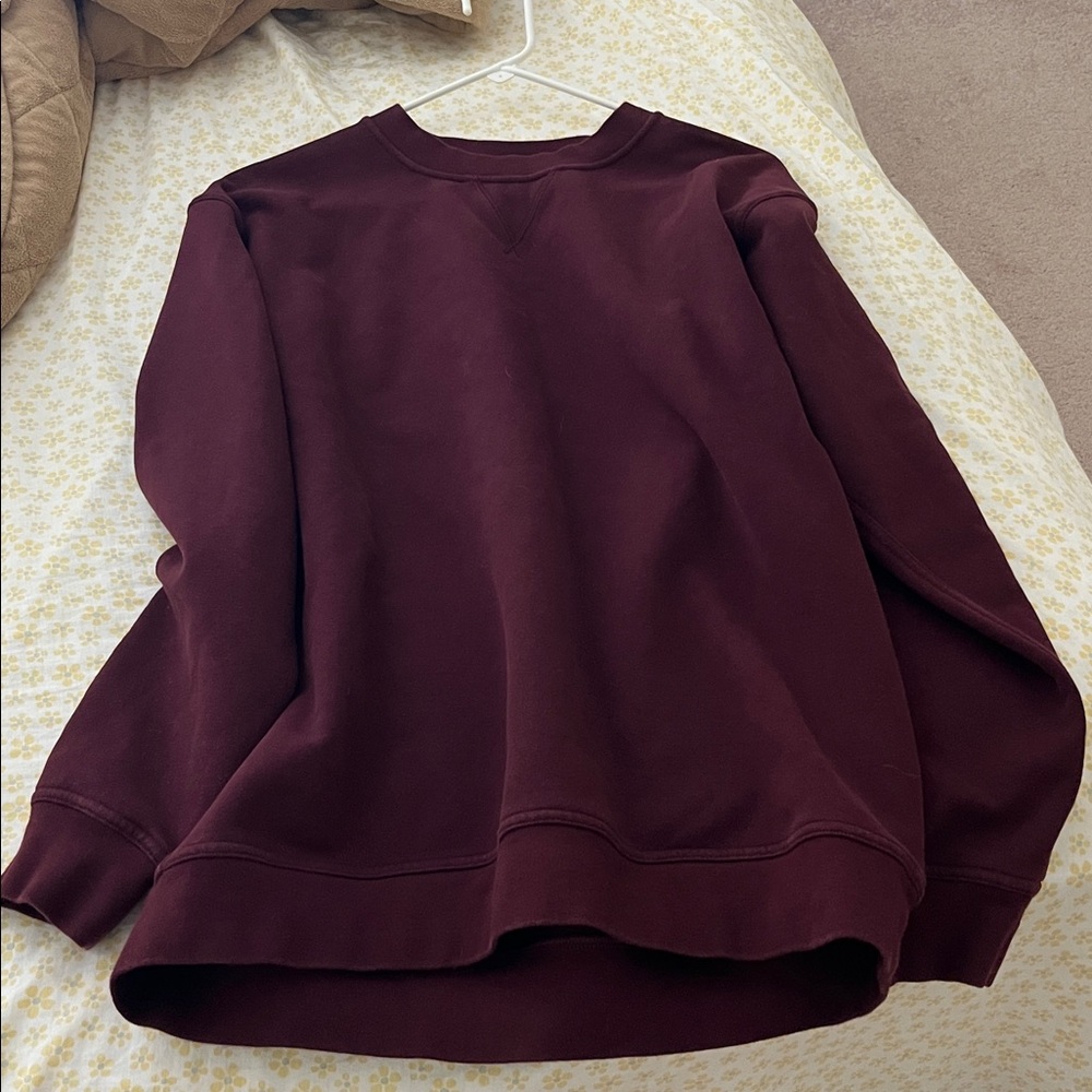 Lululemon Athletica Burgundy Pullover Sweatshirt